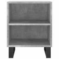 Comodini 2 pz Grigio Cemento 40x30x50 cm in Legno Multistrato 826805
