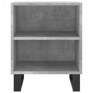 Comodini 2 pz Grigio Cemento 40x30x50 cm in Legno Multistrato 826805