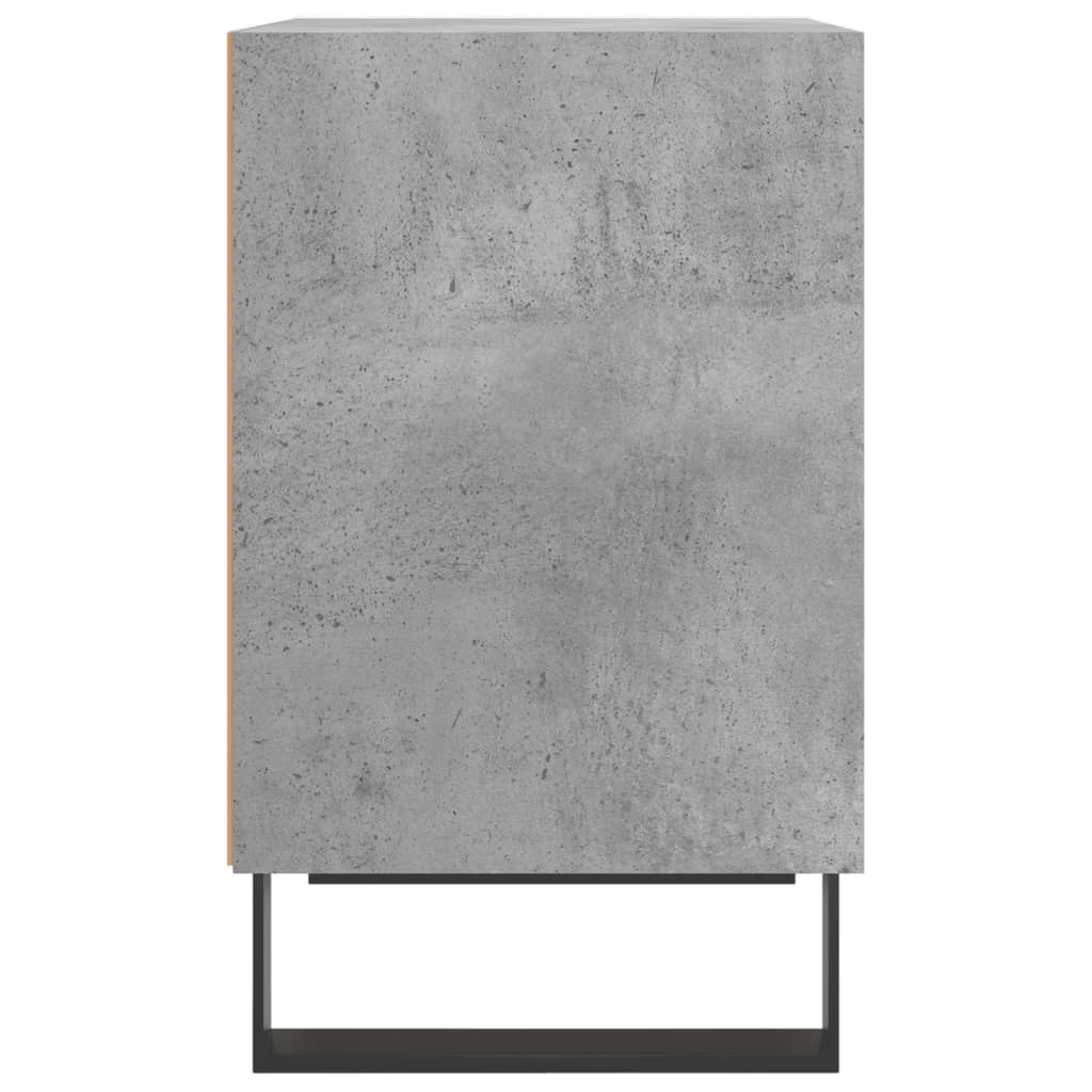 Comodini 2 pz Grigio Cemento 40x30x50 cm in Legno Multistrato 826805