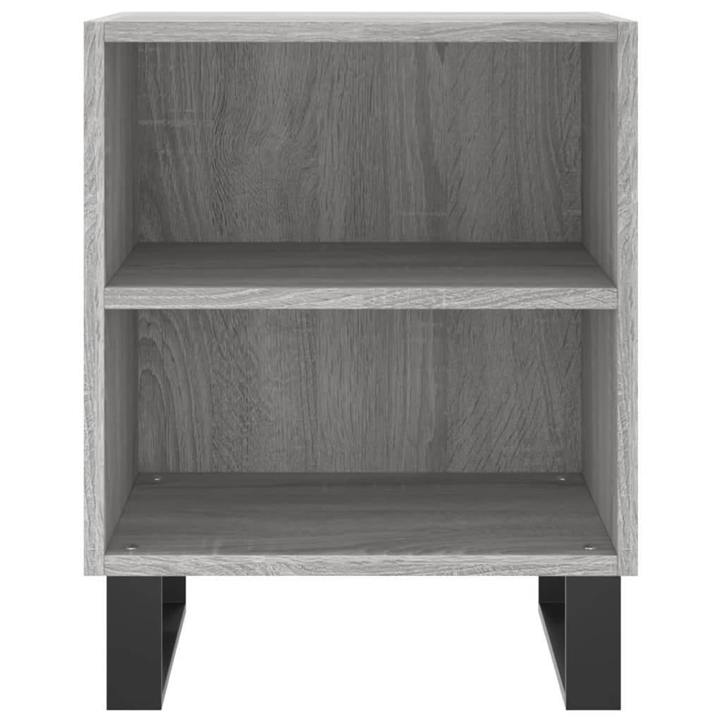 Comodini Grigio Sonoma 2 pz 40x30x50 cm in Legno Multistrato 826809