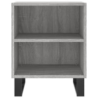Comodini Grigio Sonoma 2 pz 40x30x50 cm in Legno Multistrato 826809