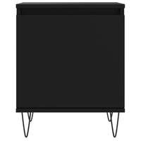 Comodino Nero 40x30x50 cm in Legno Multistrato 826830
