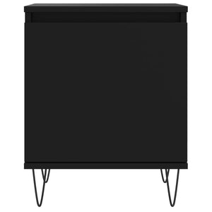 Comodino Nero 40x30x50 cm in Legno Multistrato 826830