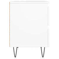 Comodino Bianco 40x35x50 cm in Legno Multistrato 826876