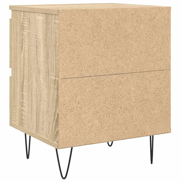 Comodino-Tavolino da notte Rovere Sonoma 40x35x50 cm in Legno Multistrato 778796