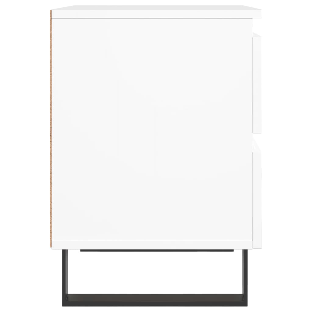 Comodino-Tavolino da notte Bianco 40x35x50 cm in Legno Multistrato 101151