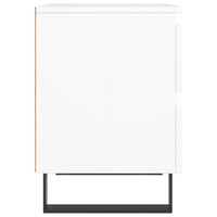 Comodino-Tavolino da notte Bianco 40x35x50 cm in Legno Multistrato 101151