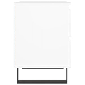 Comodino-Tavolino da notte Bianco 40x35x50 cm in Legno Multistrato 101151