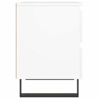 Comodini 2pz Bianchi 40x35x50 cm in Legno Multistrato 826893