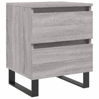 Comodino Grigio Sonoma 40x35x50 cm in Legno Multistrato 826904
