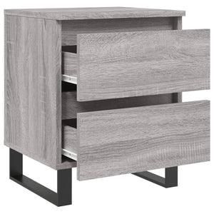 vidaXL Comodino Grigio Sonoma 40x35x50 cm in Legno Multistrato
