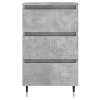 Comodini 2 pz Grigio Cemento 40x35x69 cm in Legno Multistrato 826917