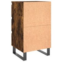 vidaXL Comodini 2 pz Rovere Fumo 40x35x69 cm in Legno Multistrato