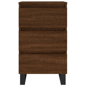 Comodini 2 pz Rovere Marrone 40x35x69 cm in Legno Multistrato 826955