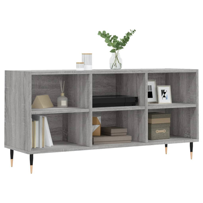Mobile TV-Credenza TV-Console TV Grigio Sonoma 103,5x30x50 cm in Legno Multistrato 954122