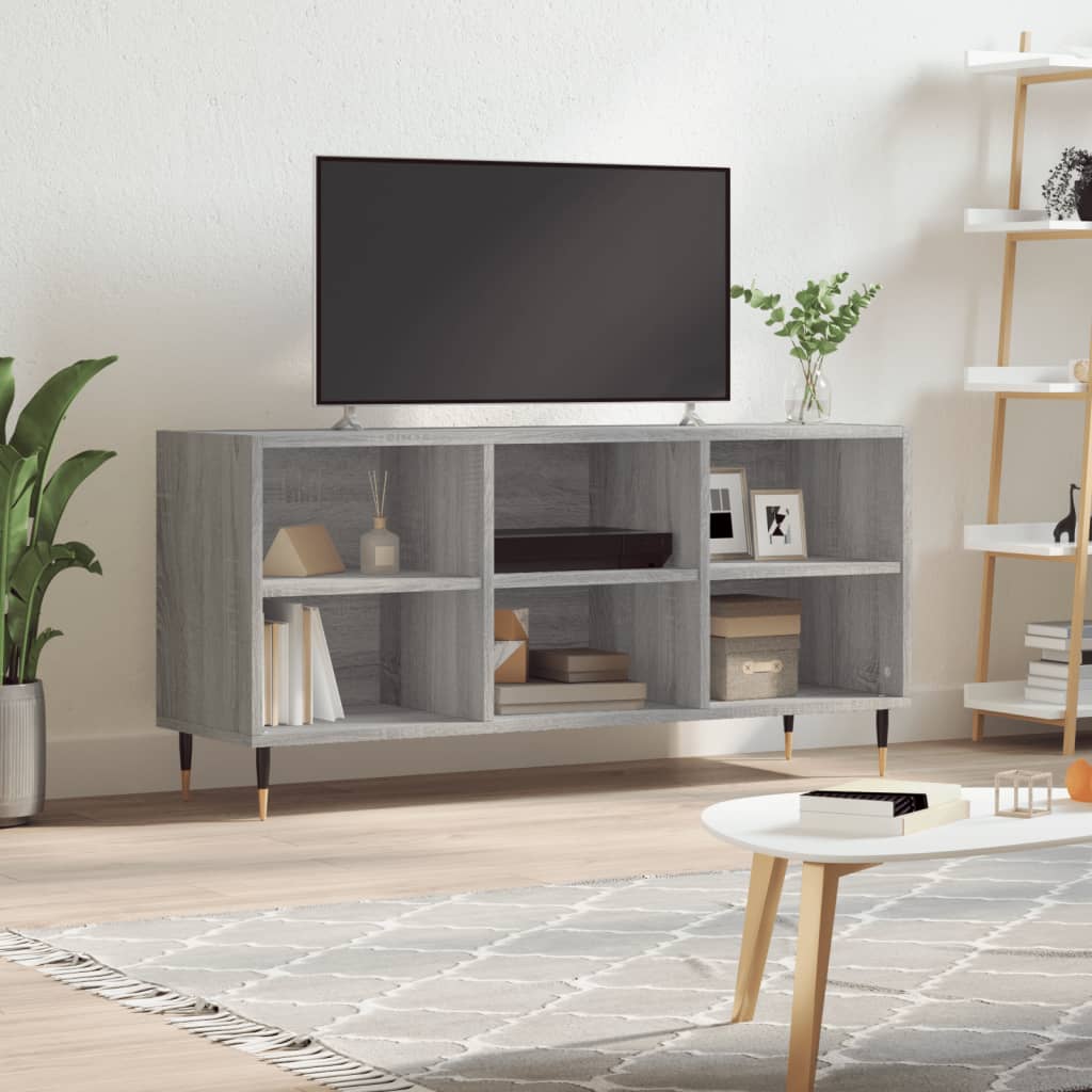 Mobile TV-Credenza TV-Console TV Grigio Sonoma 103,5x30x50 cm in Legno Multistrato 954122
