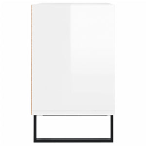 Mobile Porta TV Bianco Lucido 103,5x30x50 cm Legno Multistrato 826998
