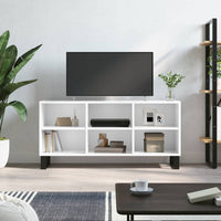 Mobile Porta TV Bianco Lucido 103,5x30x50 cm Legno Multistrato 826998