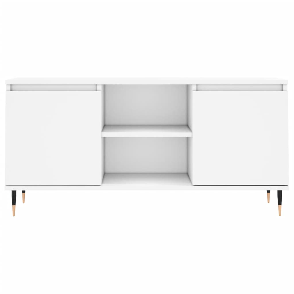 Mobile Porta TV-Mobile per TV-Credenza TV Bianco 104x35x50 cm in Legno Multistrato