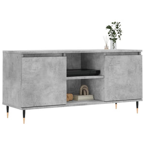 Mobile Porta TV Grigio Cemento 104x35x50cm in Legno Multistrato 827008