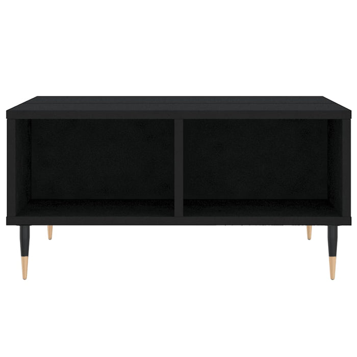 Tavolino da Salotto Nero 60x60x30 cm in Legno Multistrato 827029