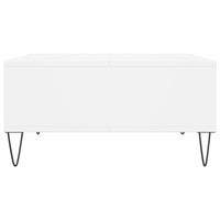 Tavolino da Salotto Bianco 60x60x30 cm in Legno Multistrato 827036