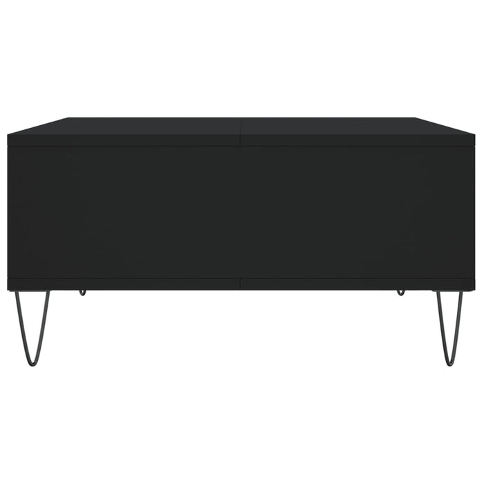 Tavolino da Salotto Nero 60x60x30 cm in Legno Multistrato 827037
