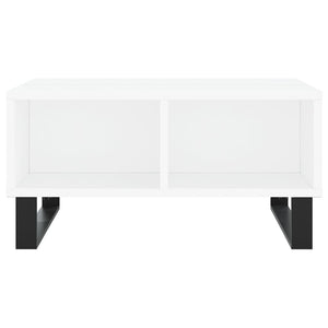 Tavolino da Salotto Bianco 60x60x30 cm in Legno Multistrato