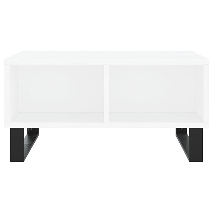 Tavolino da Salotto Bianco 60x60x30 cm in Legno Multistrato