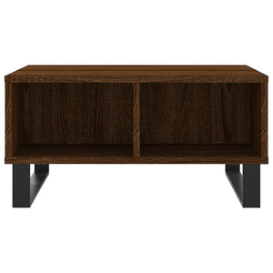 Tavolino da Salotto Rovere Marrone 60x60x30cm Legno Multistrato 827051