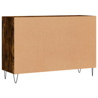 Credenza Rovere Fumo 103,5x35x70 cm in Legno Multistrato 827113