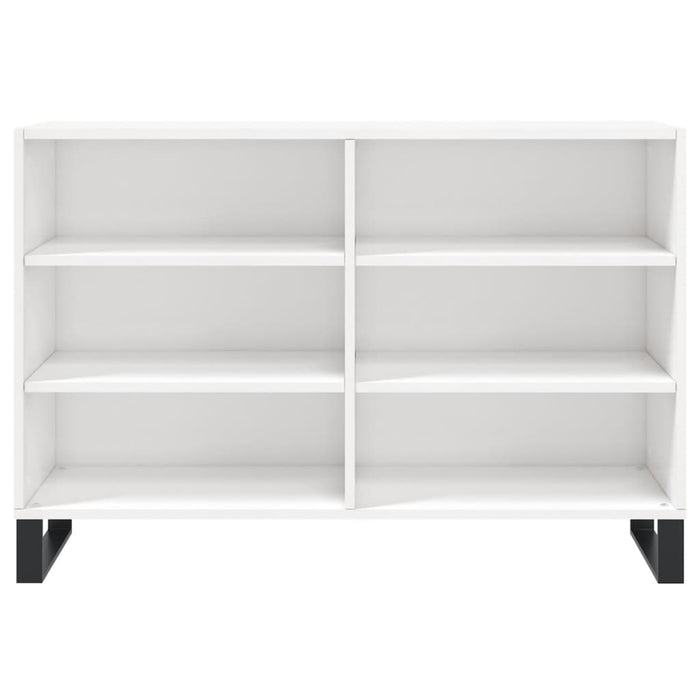 Credenza Bianco Lucido 103,5x35x70 cm in Legno Multistrato 827118
