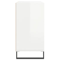 Credenza Bianco Lucido 103,5x35x70 cm in Legno Multistrato 827118