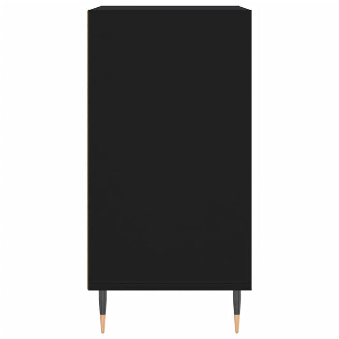 Credenza Nera 57x35x70 cm in Legno Multistrato 827125