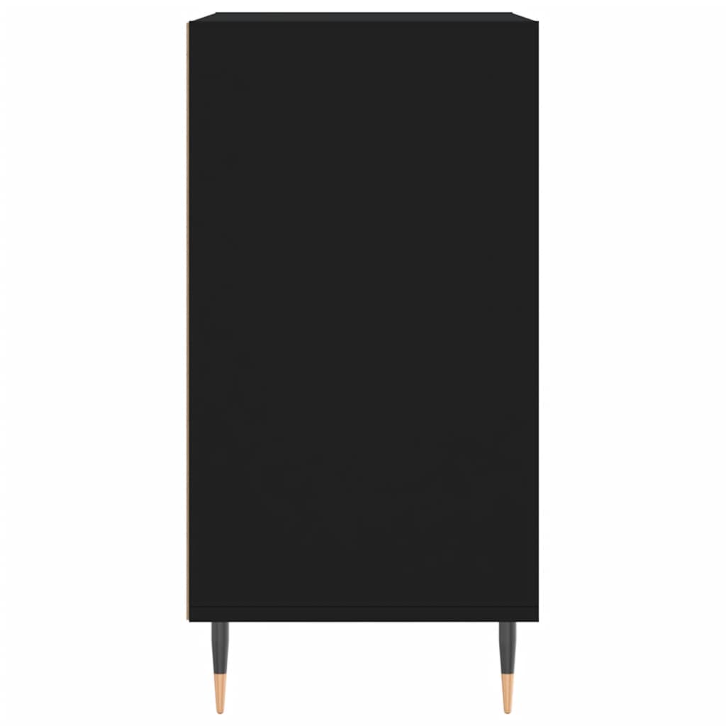 Credenza-Buffet-Armadio da cucina Nera 57x35x70 cm in Legno Multistrato 509348