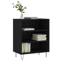 Credenza-Buffet-Armadio da cucina Nera 57x35x70 cm in Legno Multistrato 664234
