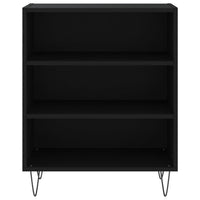 Credenza Nera 57x35x70 cm in Legno Multistrato 827133