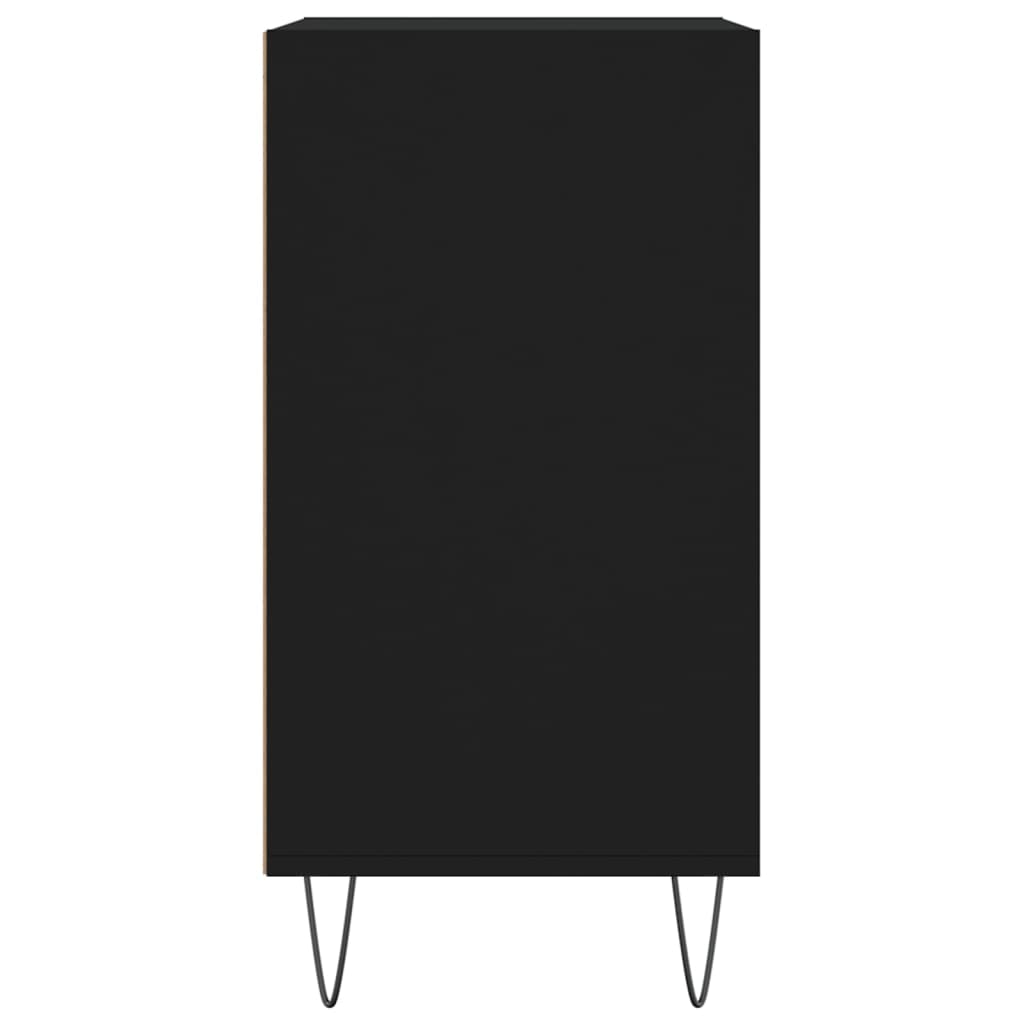 Credenza Nera 57x35x70 cm in Legno Multistrato 827133