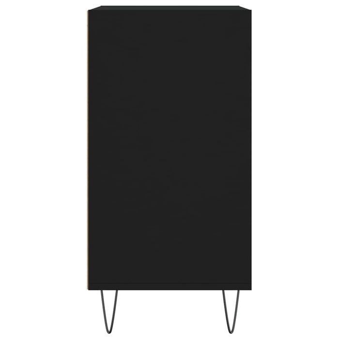 Credenza Nera 57x35x70 cm in Legno Multistrato 827133