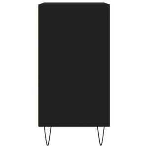 Credenza-Buffet-Armadio da cucina Nera 57x35x70 cm in Legno Multistrato 664234
