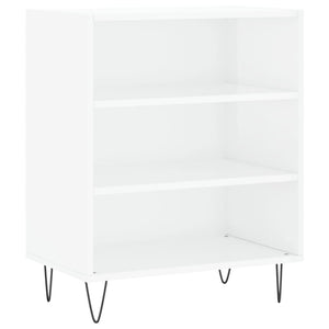 Credenza Bianco Lucido 57x35x70 cm in Legno Multistrato 827134