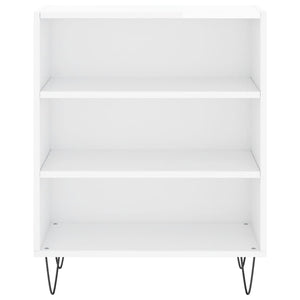 Credenza Bianco Lucido 57x35x70 cm in Legno Multistrato 827134