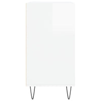 Credenza Bianco Lucido 57x35x70 cm in Legno Multistrato 827134