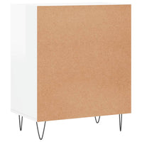 Credenza Bianco Lucido 57x35x70 cm in Legno Multistrato 827134