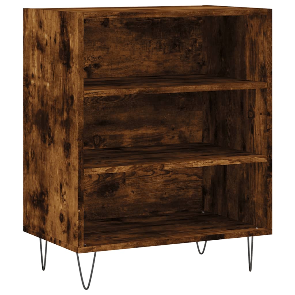 Credenza Rovere Fumo 57x35x70 cm in Legno Multistrato 827137
