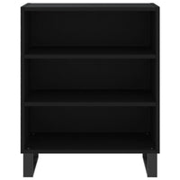 Credenza Nera 57x35x70 cm in Legno Multistrato