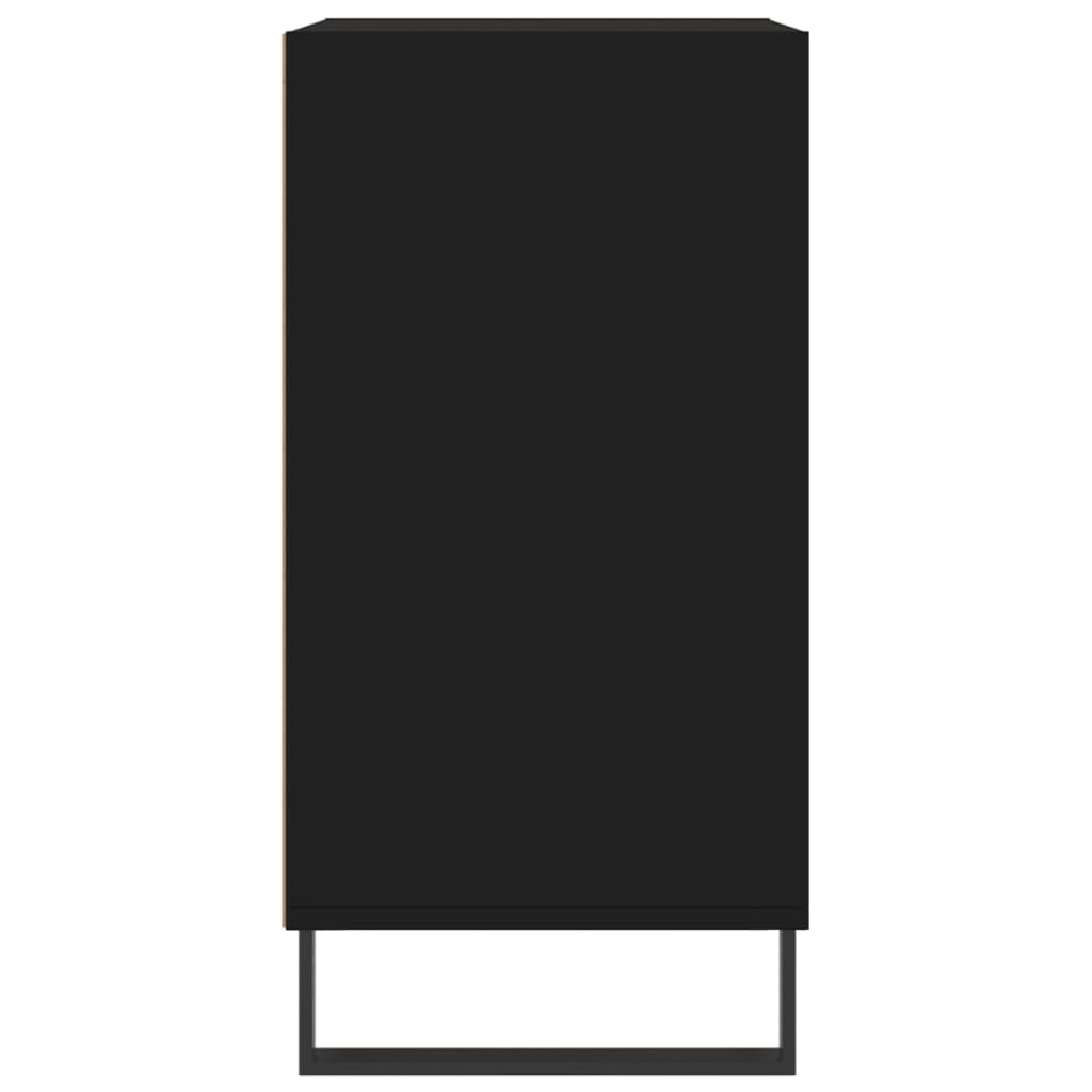 Credenza Nera 57x35x70 cm in Legno Multistrato