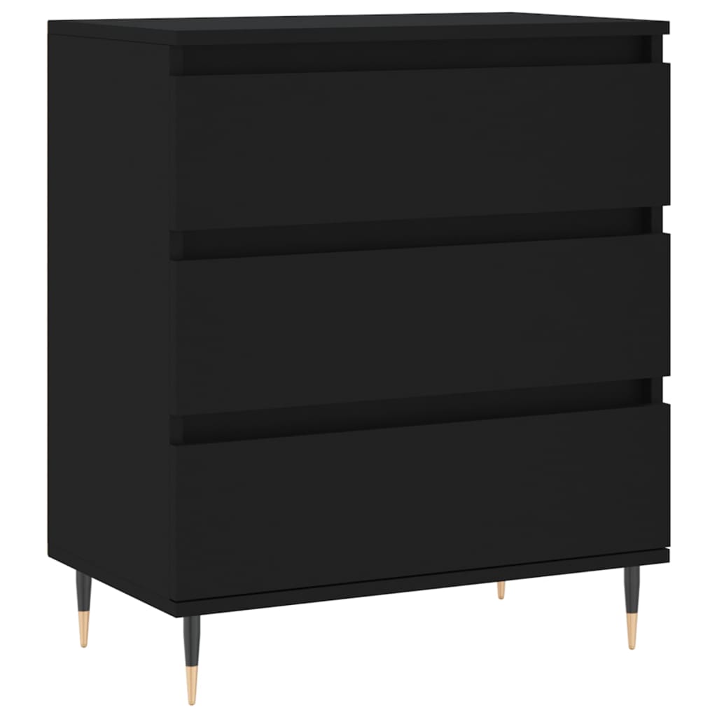 Credenza Nero 60x35x70 cm in Legno Multistratocod mxl 79179