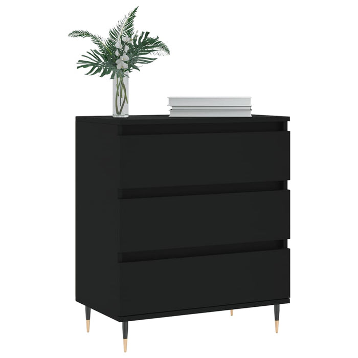 Credenza Nero 60x35x70 cm in Legno Multistratocod mxl 79179