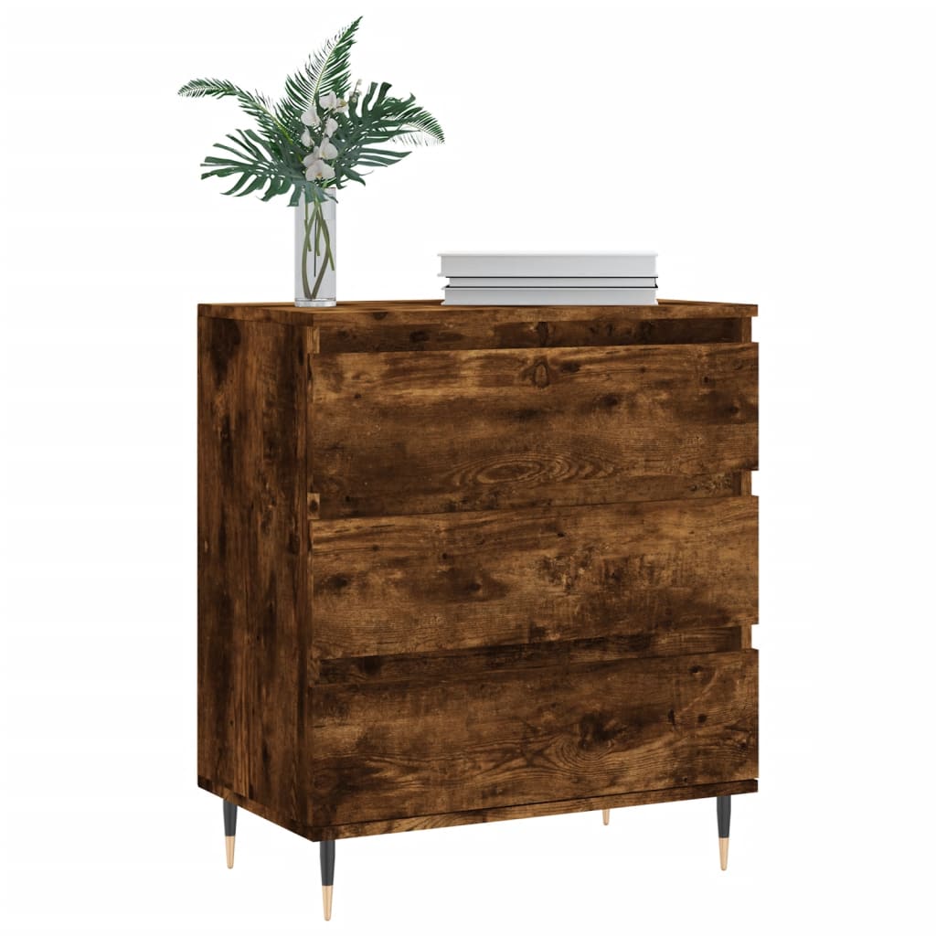 vidaXL Credenza Rovere Fumo 60x35x70 cm in Legno Multistrato